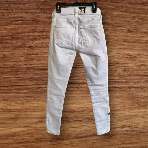 🆕Gap True Skinny Mid Rise White Jeans NWT Women’s Size 24 - Picture 5 of 15